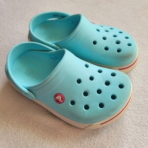 CROCS Kids Aqua Blue Big Kids 2